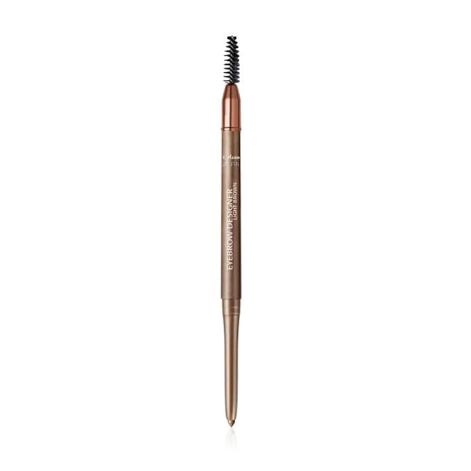 M. Asam MAGIC FINISH Eyebrow Designer Light-Brown - 4-in-1 eyebrow pencil with rotating mine & spiral brush, perfect shape & fullness thanks to powdery texture, optimal brow arch, eye make-up, 0.01 Oz
