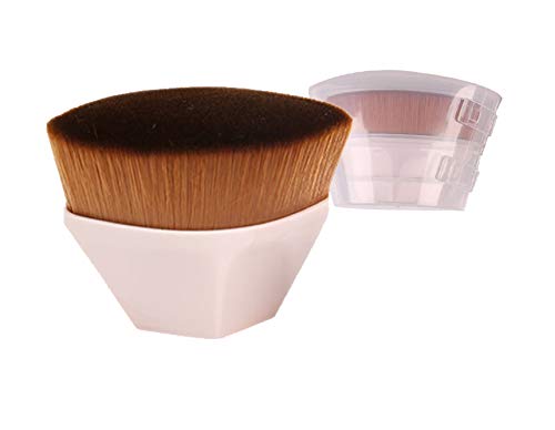 Foundation Makeup Brush Fast Flawless Application Blusher Liquid Cream Powder Cosmetic Body Blending Tool, Pink