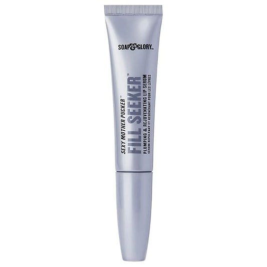 Soap & Glory Sexy Mother Pucker Fill Seeker Lip Plumper Gloss - Plumping Lip Gloss for Smooth & Moisturized Lips - Rejuvenating Lip Serum with Long-Lasting Hydration (0.5 fl oz)