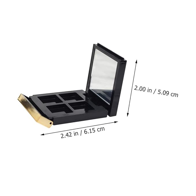 Empty Makeup Palette 2PCS Eyeshadow Makeup Palette with Mirror Plastic Cosmetic Storage Case for Makeup Eyeshadow Lipstick
