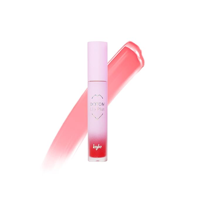 KEYBO Lip Plumper Dotom Lip Plus 16 Colors, 3 Steps Extreme Plumping Clear Lip Gloss by Essence Lip Care Oil & 16 Color Tints from Korean Makeup (32. GM-Cherry Ade)