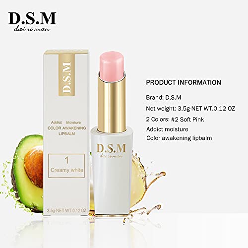 Lip Balm Hydrating Lip Conditioner Soothing Moisturize Lip Care Lip Butter 0.12 OZ Soft Pink