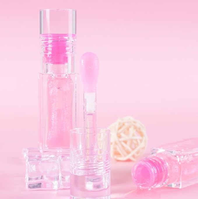 2pc Magic Color Changing Lip Oil, Hydrating Lip Glow Oil Plumping Gloss Tinted Lip Balm Transparent Moisturizing Toot Lip Care