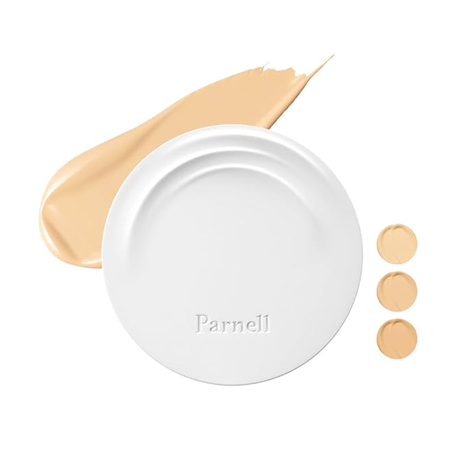 Parnell Cicamanu Serum Cushion - Moisturizing Foundation for Soothing, Coverage, Glass Skin and Lightweight for Sensitive and Dry Skin Pearl Skin (0.52 Fl Oz) (#24 Sand Beige)