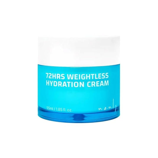 72 Hours Weightless Hydration Cream, Moisturizing Daily Face Cream, Vegan and Cruelty Free, Soothing and Brightening, All Skin Types, Korean Skin Care (1.85 fl.oz.)