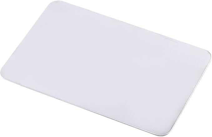 Mixing Palette Small Stainless Steel Makeup Palette Rec Shape Mixing Plate Tools with Spatula Nail Art Palette for Blending Cosmetic Shades