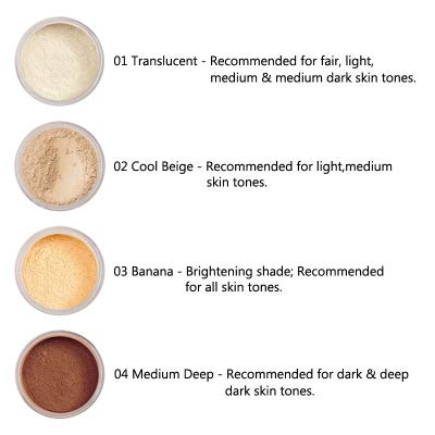 PHOERA Setting Powder Controls Oil,Setting Powder Makeup Light,Loose Powder Makeup Coverage,Loose Setting Powder Mini,0.17oz (03#BANANA)