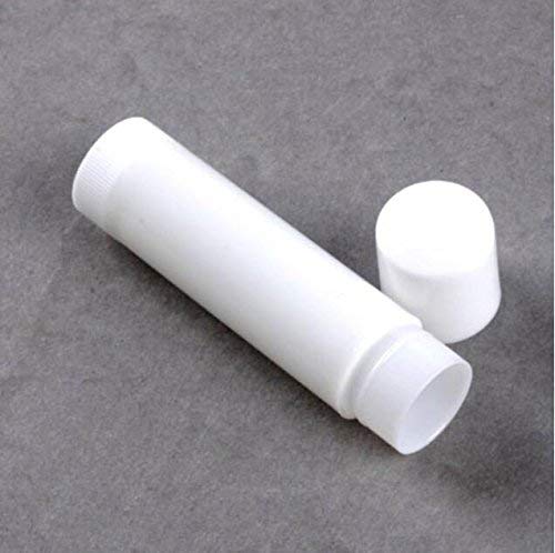 50PCS 5ml Empty Refill White Plastic Lip Gloss Balm LipStick Tubes Sample Packing Vials Holder Bottles DIY Beauty Tool