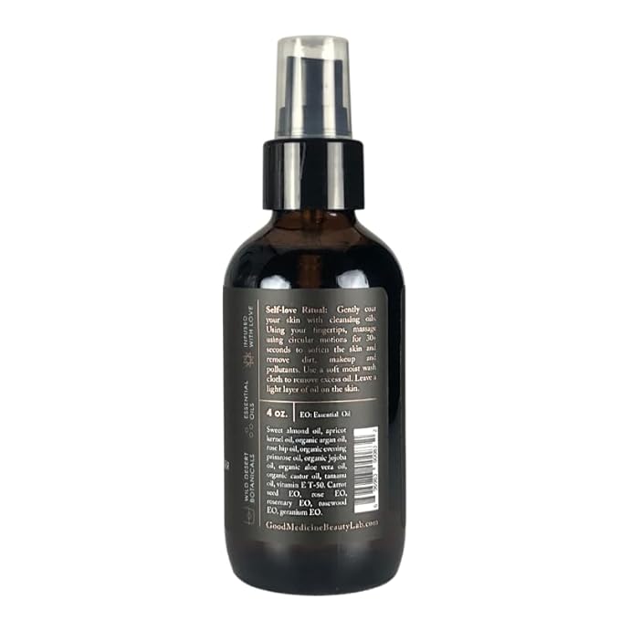 Rain Replenishing Oil Cleanser - Deeply Hydrating Oils - Wash, Clear, & Nourish your Face - Skincare for Women and Men (4 oz)