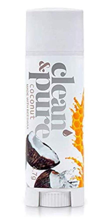 Lip Balm (Coconut) | Manuka Honey Conditioning Lip Care with 100% All Natural Beeswax and Vitamin E Oil | Flavored Lip Balm for Dry