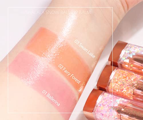 Sparkle Cute Lip Balm, Color Changing, Moisturizing, Shimmery Finish, #01 Ballerina