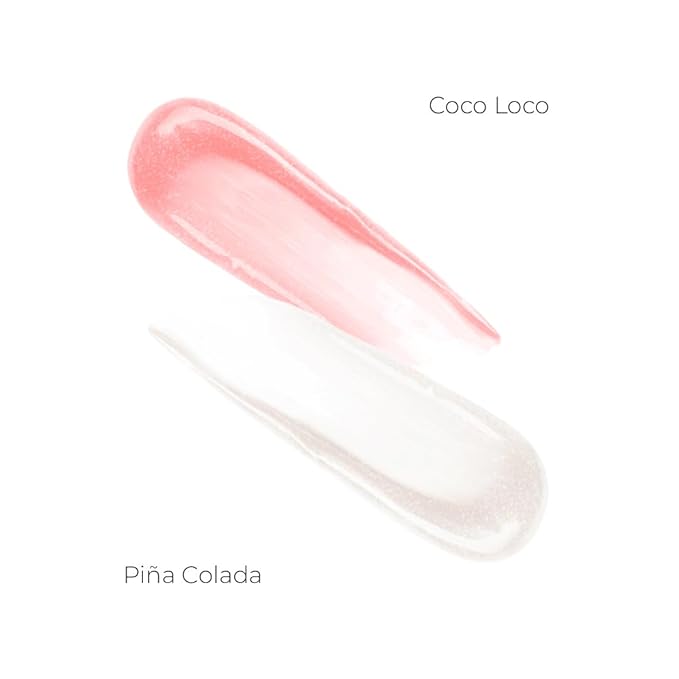 Coconut Lip Oil | Pearl Pink Lip Treatment with Coconut Oil | Moistuizing Lip Oil | Vegan & Cruelty Free Lip Oil | 99% Natural Lip Oil | Coco Loco 5 ml (Pearl Pink)