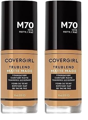 COVERGIRL TruBlend Matte Made Liquid Foundation, Sand Beige (Pack of 2)