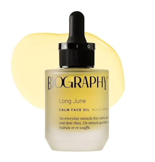 Biography Long June Quieting Face Oil, 30ml - Natural Smoothing & Clarifying Dry Oil. Clarifying, Moisturizing & Hydrating Beauty Facial Oil for Women w/Camellia, Vitamin E & Marula