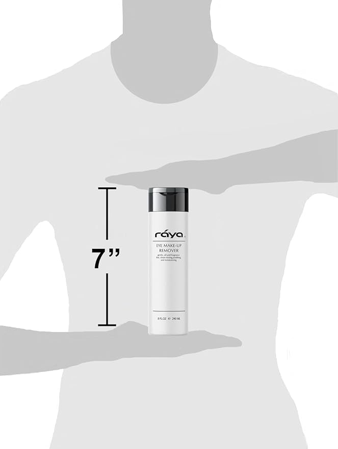 Raya Eye Make-Up Remover 8 oz (105) | Oil-Free, Make-Up Removing Cleansing Fluid | Gently Removes Non-Water-Proof Mascara | Great For Sensitive Skin