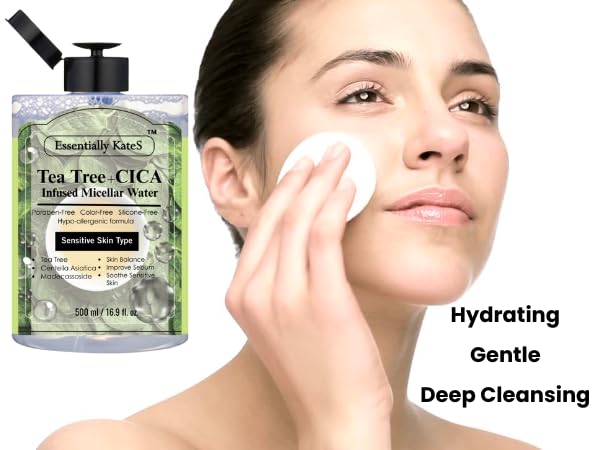 Micellar Water 500ml (16.9 Fl oz), a Jumbo size, Effectively Removes Eye & Face Make-up, No Oil and No Alcohol - Very Moisturizing and Not Painful, a Korean Skin Care