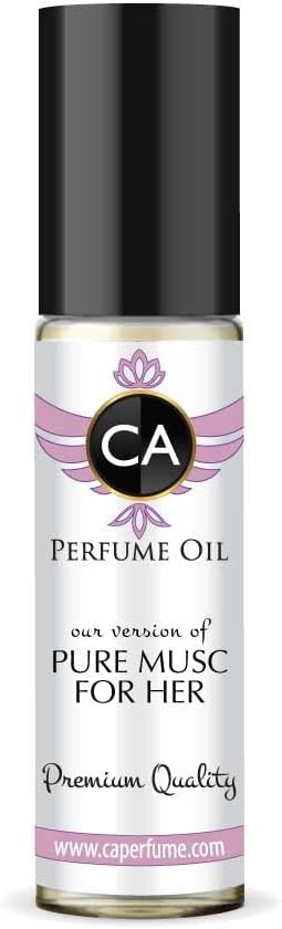 CA Perfume Impression of Narcis R. Pure Musk For Women Replica Fragrance Body Oil Dupes Alcohol-Free Essential Aromatherapy Sample Travel Size Concentrated Long Lasting Attar Roll-On 0.3 Fl Oz/10ml