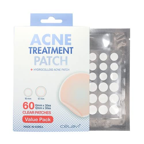Celavi Acne Spot Treatment Hydrocolloid Patch (Acne Treatment, 60 Count)