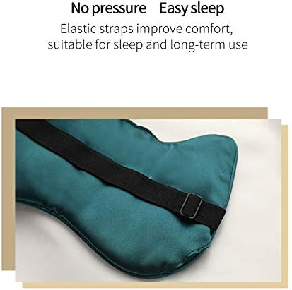 PERFECTSIGHT Sleep Eye Masks, Cute Cat Silk Sleep Eye Cover Lightweight Adjustable Eyeshade Mask Cover for Women Men Sleep Travel Nap (Black)