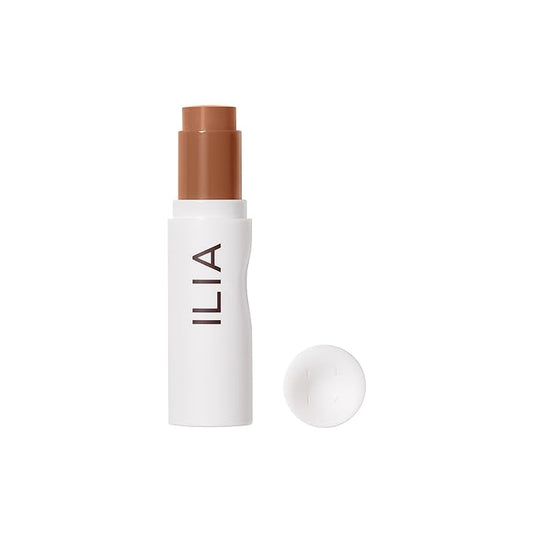 ILIA - Skin Rewind Complexion Stick - Foundation + Concealer + Skincare | Non-Toxic, Vegan, Cruelty-Free, Clean Makeup (31C - Cedar, 0.35 oz | 10 g)
