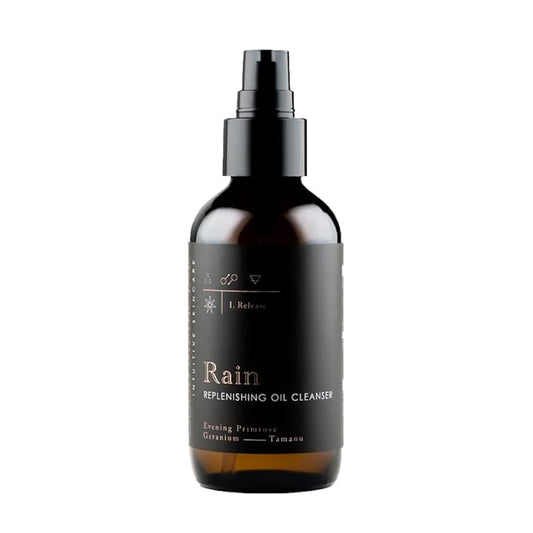 Rain Replenishing Oil Cleanser - Deeply Hydrating Oils - Wash, Clear, & Nourish your Face - Skincare for Women and Men (4 oz)