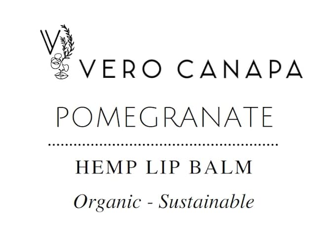 Pomegranate Organic Hemp Lip Balm with SPF - 3 Pack | Lip Moisturizer |Sunscreen Lip Balm | SPF Lip Balm | Lip Care | Lip Balm Hydrating | Lip Balm Bulk | Lip Balm SPF | Lip Care Products