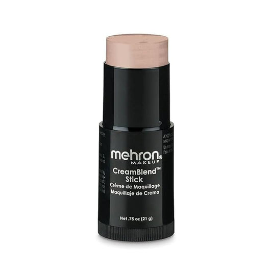 Mehron Makeup CreamBlend Stick | Face Paint, Body Paint, & Foundation Cream Makeup | Body Paint Stick Perfect for Halloween .75 oz (21 g) (Light Medium Olive)