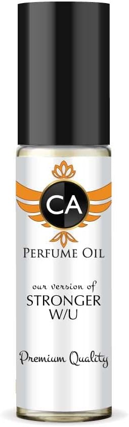 CA Perfume Impression of Stronger W/U For Men Replica Fragrance Body Oil Dupes Alcohol-Free Essential Aromatherapy Sample Travel Size Concentrated Long Lasting Attar Roll-On 0.3 Fl Oz/10ml