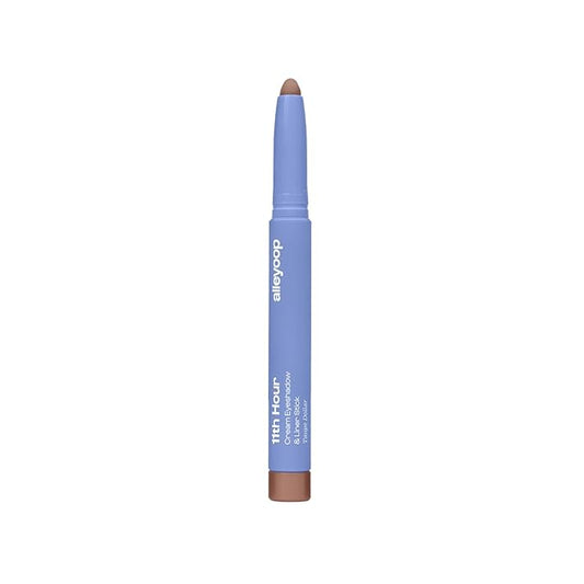 ALLEYOOP 11th Hour Waterproof Cream Eyeshadow Stick – Long-Lasting Eye Shadow Pencil & Eyeliner, Cream to Powder Stick & Highlighter – Smudge-Proof Eyeshadow Matte, Taupe Dollar Matte