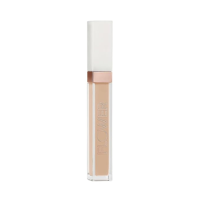 FLOWER BEAUTY By Drew Barrymore Light Illusion Full Coverage Concealer - Diffuse Dark Under Eye Circles + Blurs Blemishes - Weightless Formula + Crease Proof Makeup (Vanilla)