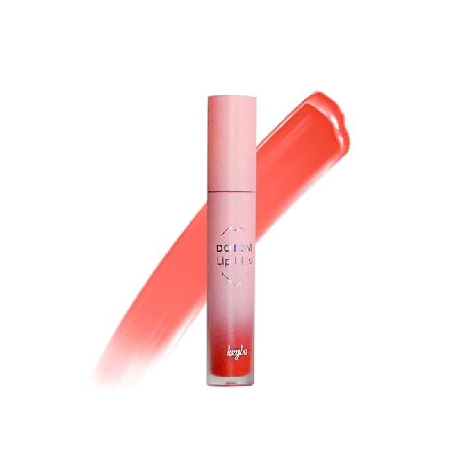 keybo Lip Plumper Dotom Lip Plus 16 Colors, 3 Steps Extreme Plumping Clear Lip Gloss by Essence Lip Care Oil & 16 Color Tints from Korean Makeup (05. Summer Orange)