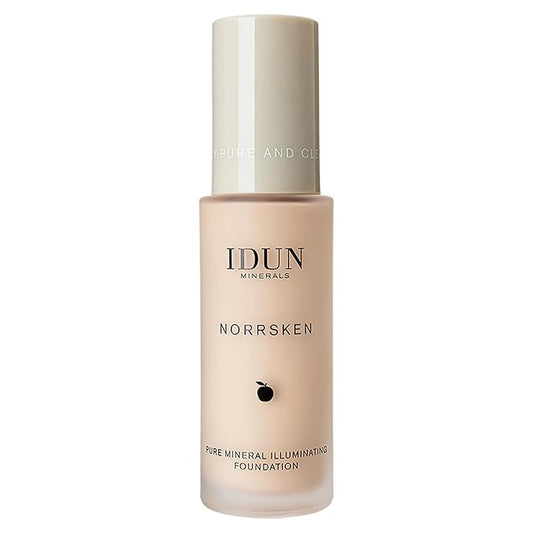 Liquid Norrsken Foundation - Silky Smooth Coverage - Luminous, Dewy Finish for Dry and Dull Skin - Water Resistant and Vegan Makeup - 203 Saga - Light Neutral - 1.01 oz