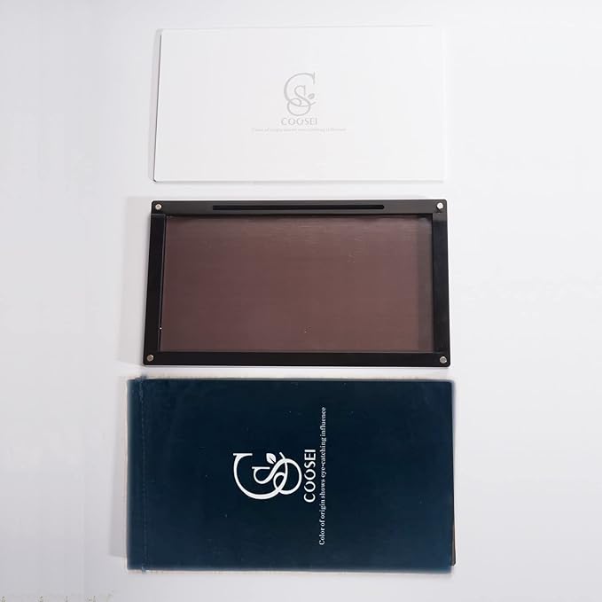 Acrylic empty Magnetic Eyeshadow Palette Makeup Palette empty with glass mirror DIY depotting palette for Eyeshadow dABL2-1(1 layer))