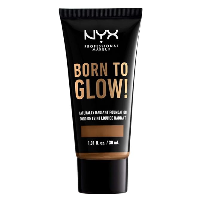 NYX PROFESSIONAL MAKEUP Born To Glow Naturally Radiant Foundation, Medium Coverage - Sienna
