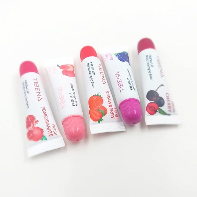 Fresh Lip Moisturizing Lip Balm, Tinted Lip Balm, Moisturizing Lip Care, Gift for Women, for Dry Lips, with Shea Butter (Cherry)