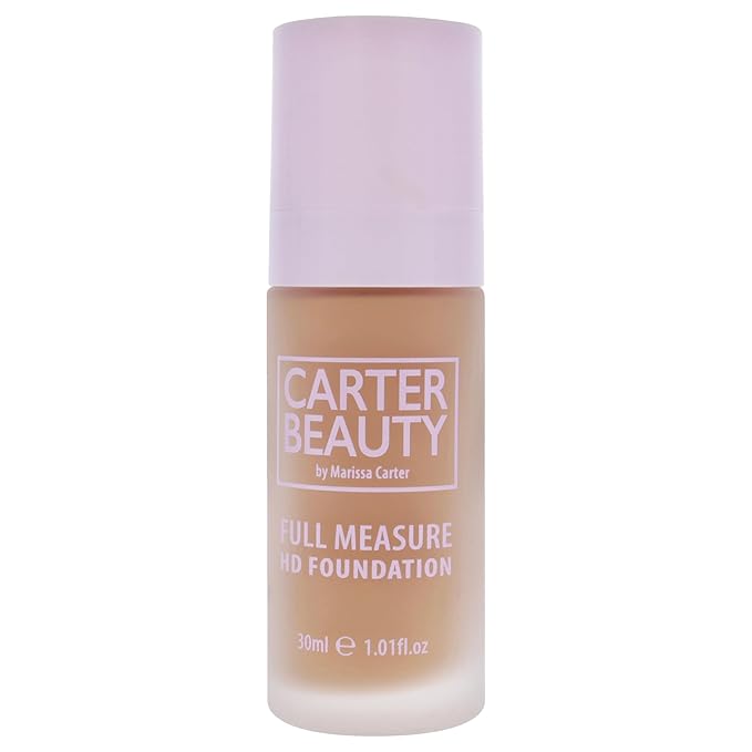 Carter Beauty By Marissa Carter Full Measure HD Foundation- Water-Based, Super Soft Skin Perfector - Vegan And Cruelty Free, Paraben And Sulfate Free - Banoffee - 1.01 OZ