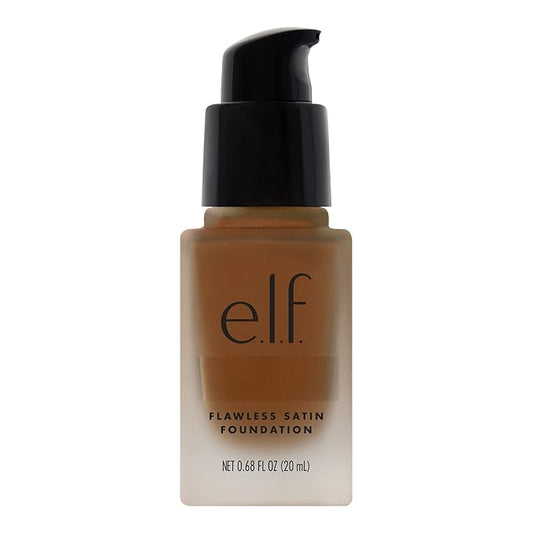 e.l.f. Flawless Finish Foundation, Lightweight & Medium Coverage, Semi-Matte Finish, Nutmeg, 0.68 Fl Oz (20mL)