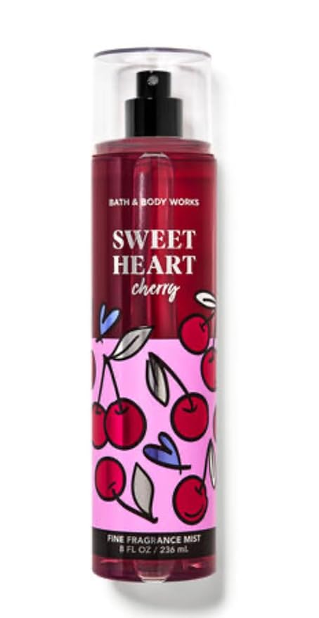 White Barn - Bath and Body Works - Gift Set 2 Piece Bundle - with Gift Bag HELLO GORGEOUS (SweetHeart Cherry)