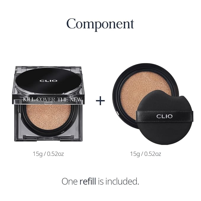 CLIO Kill Cover The New Founwear Cushion Refill Included (15g*2, 2 LINGERIE)