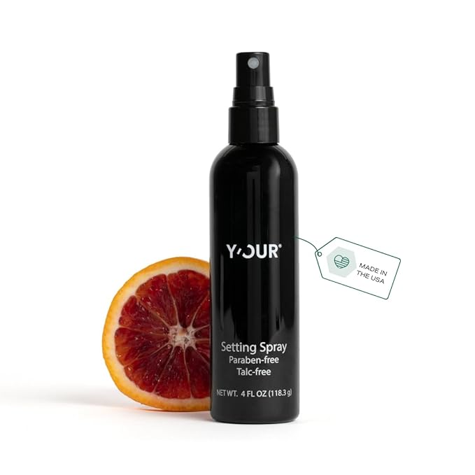 Y’OUR Silk Makeup Setting Spray: Lightweight Hydrating Face Mist; Long-Lasting, Blurring, Natural Finish. Infused with Vitamin E & Minerals, Paraben-Free. Made in USA. 4 fl. oz (118.3g)