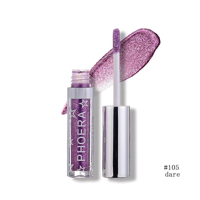 Glitter Eyeshadow，Makeup For Eyes Liquid Shimmer Sparkle Glow Light Colors Pencil Stick Shiny Long Lasting Waterproof Shining Eye Shadow Sets Metallic Pigments Metals Gloss Sparkling Pen Kit (A105)