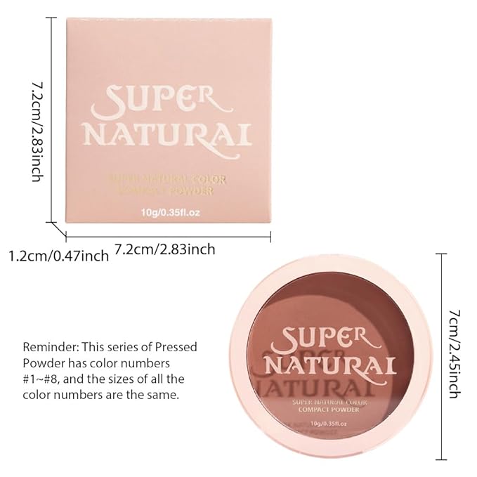 Oil Control Face Pressed Powder, Matte powder setting powder, long-lasting and waterproof loose powder, Flawless Lightweight Face Cosmetics, Cruelty-free, (04, 1 Pcs)