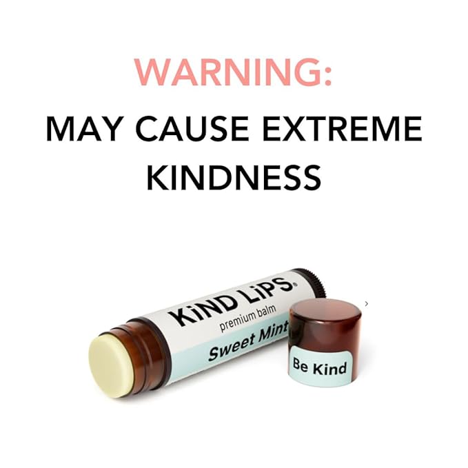 Kind Lips Lip Balm - Nourishing & Moisturizing Lip Care for Dry Lips Made from, Shea Butter, Beeswax with Vitamin E |Sweet Mint Flavor | 0.15 Ounce Single Tube