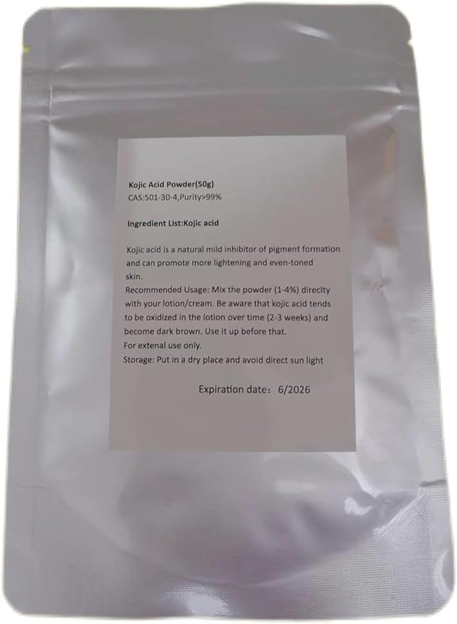 kojic acid pure powder DIY Cosmetics Same Day Ship (50, Grams)