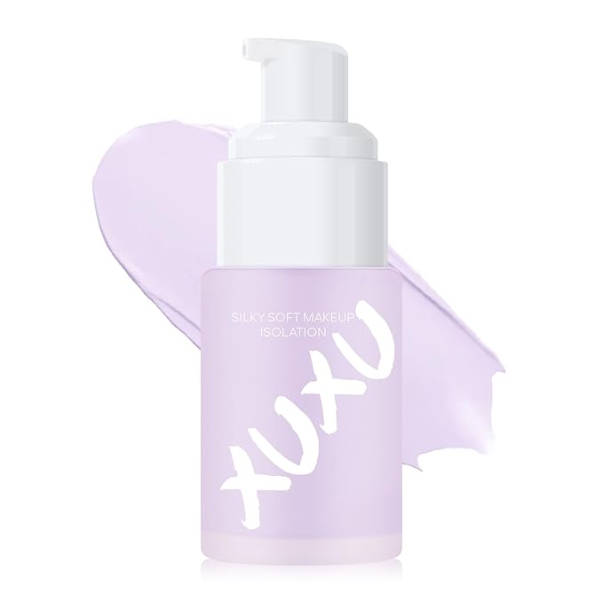 Purple Color Correcting Makeup Primer, Tinted Face Primer Moisturizer Neutralize Skin Tone Brighten Blur Pores Hydrate Makeup Pore Primer Base Tone Correct- Dream Purple 30ML