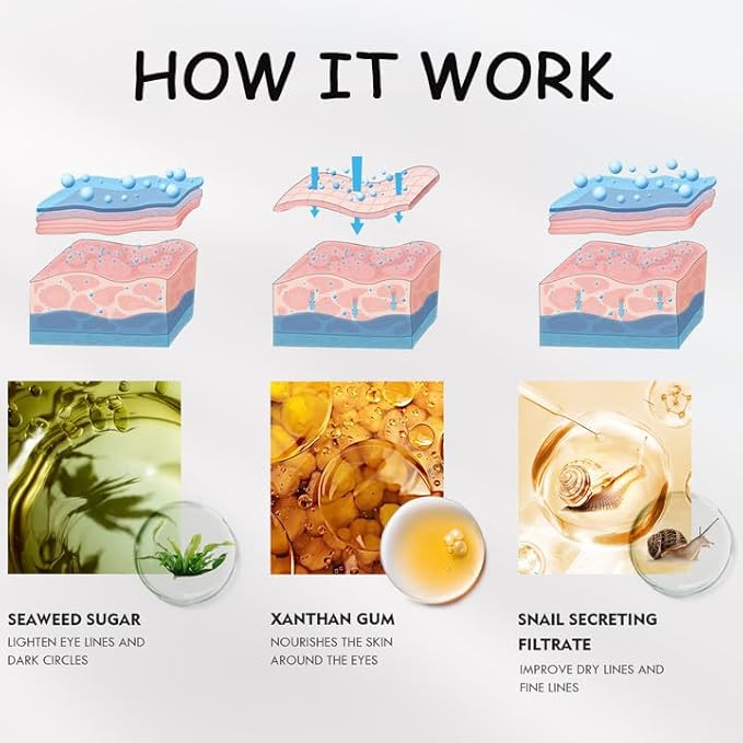 Eye Gel Patch（30 Pairs）Under Eye Patches Mask Essence Extract Under Eye Gel Pads to Reduce Puffy eyes, Dark Circles and Wrinkles (Gold)