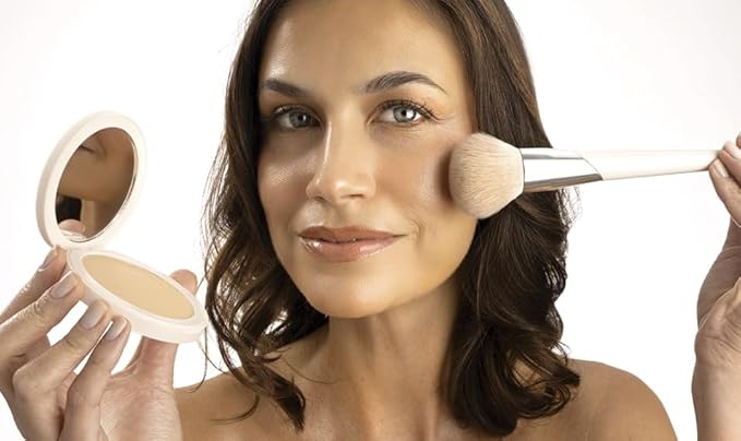 FARMASI Makeup BB All in One Powder, Lightweight, Long-Lasting Medium-Full Coverage with Flawless Finishing, will Look More Natural and Smooth Than Ever, 0.5 oz, Cool Deep