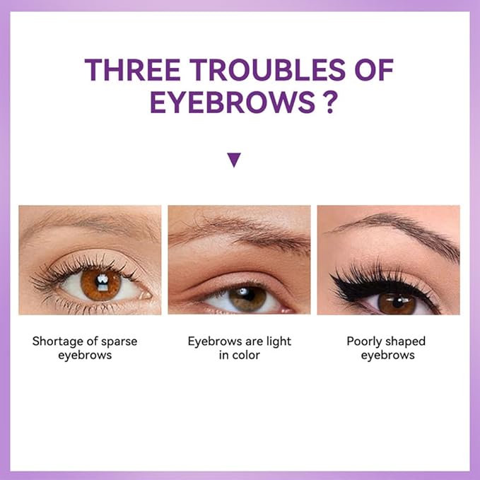 2Pcs Peel Off Eyebrow Tint Gel - Waterproof & Sweatproof All-Day Wear, Transfer-Resistant Tattoo Effect, All Skin Types + Mother’s Day Gift Set, 04#Gray Brown