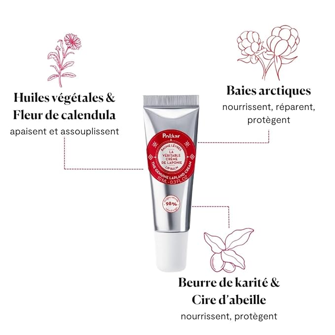 Polåar - Enchanting Lapland Cracker - Lip Balm and Hand Cream - Nourishes, repairs, protects - Cruelty Free, Made in France - 2 pcs