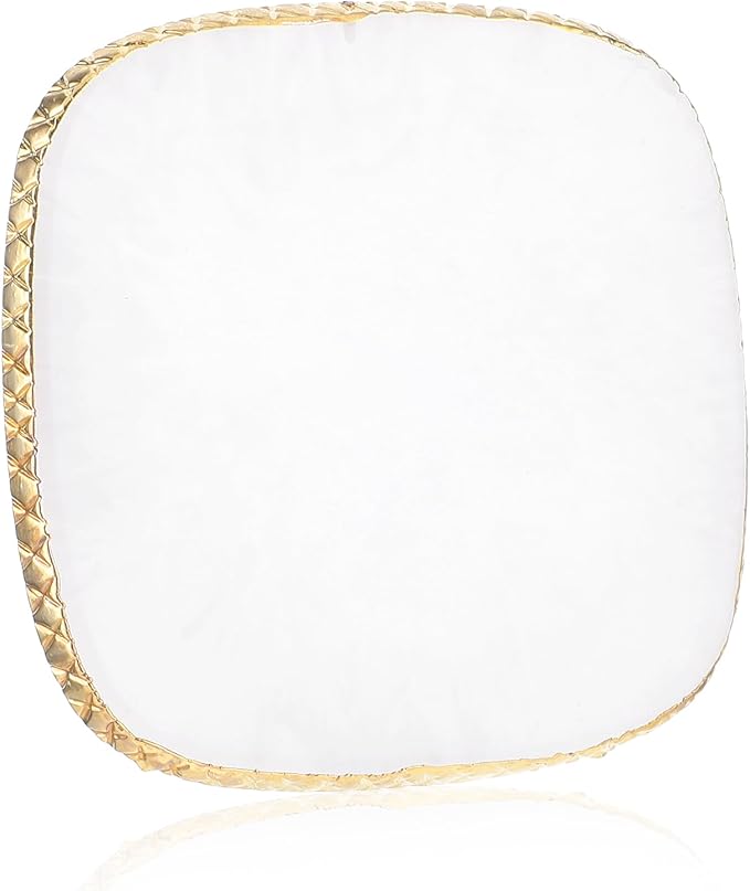 Resin Nail Art Palette Gold Edge Nail Holder Heart Shaped Color Makeup Foundation Mixing Tools Display Board Gel Nail Art Color Mixing Palette Painting Tray Manicure Tool (Milky)